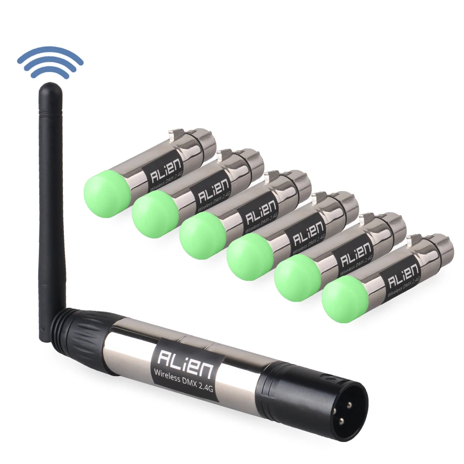 

ALIEN DMX 512 Dfi DJ Disco 2.4Ghz Wireless Transmitter Receiver 400M Controller for Party Music Club DMX LED Stage Laser Lights