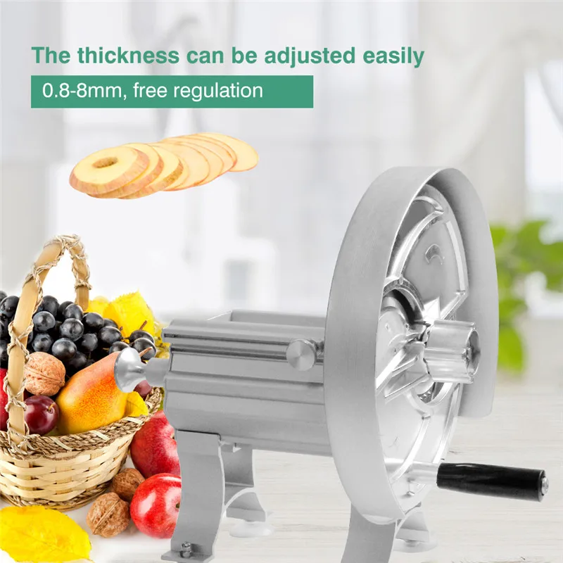 

Manual Fruit Slicer Potato Carrot Lemon Chips Slicer Vegetable Fruit Salad Slicing Machine Shredder Handmatige fruitschaaf New