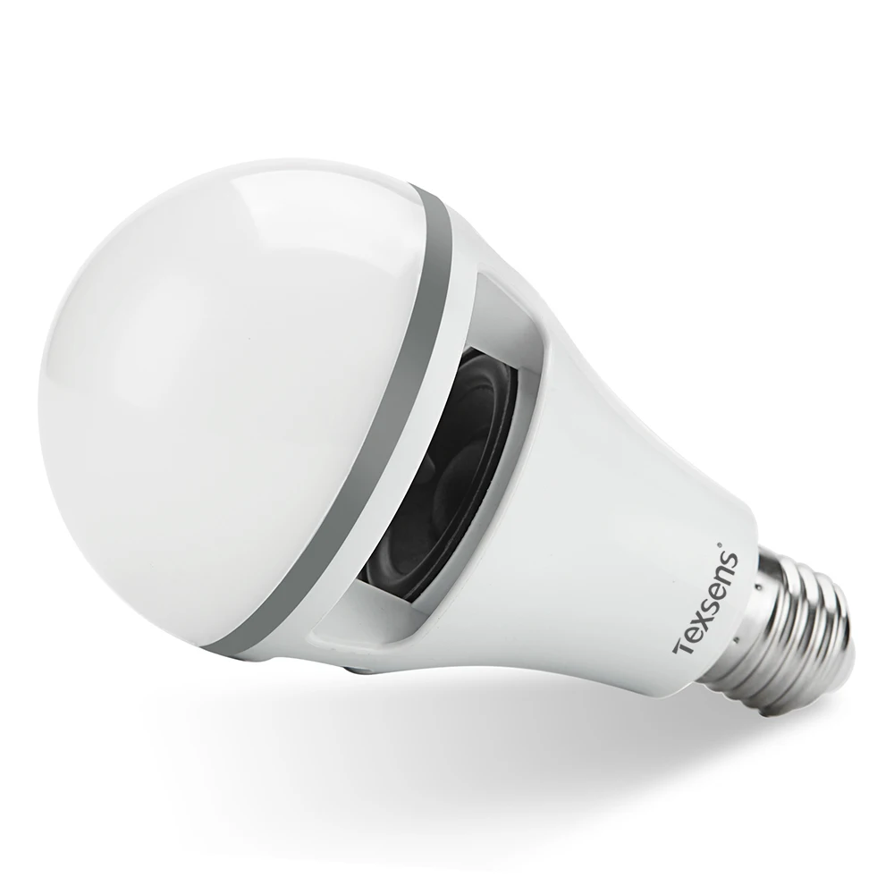 Texsens Smart RGB LED Музыка приложение свет 10 Вт лампа E27 беспроводной Bluetooth динамик