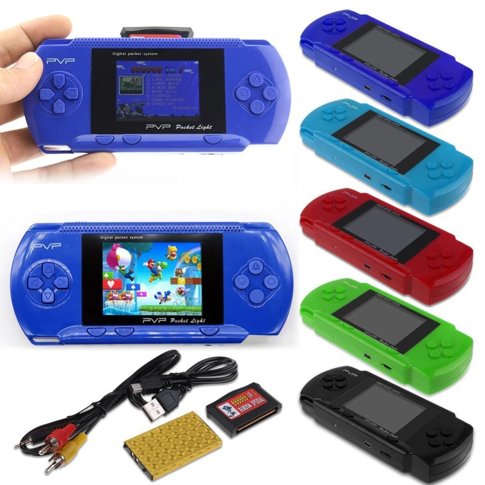Pvp 3000 Handheld Game Player Built In Games Portable Video 2 8 Lcd Handheld Player For Family Mini Video Game Console Video Game Consoles Aliexpress