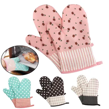 

2 Pcs Microwave Oven Mitts Thick Kitchen Baking Cook Oven Gloves Mitt Heat Insulation Pad Cooking Tools Potholder Hogar