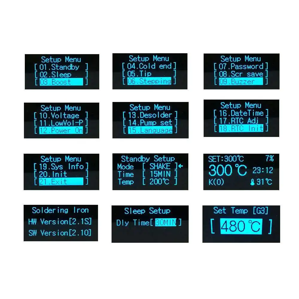 KSGER V2.1S T12 STM32 OLED цифровой контроллер температуры сплав 9501 паяльная ручка с насосом JBC Электрический паяльник