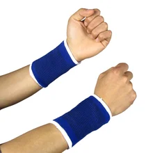 Горячая 2 шт. Прочные эластичные повязки на запястье пота полосы фитнес-группы