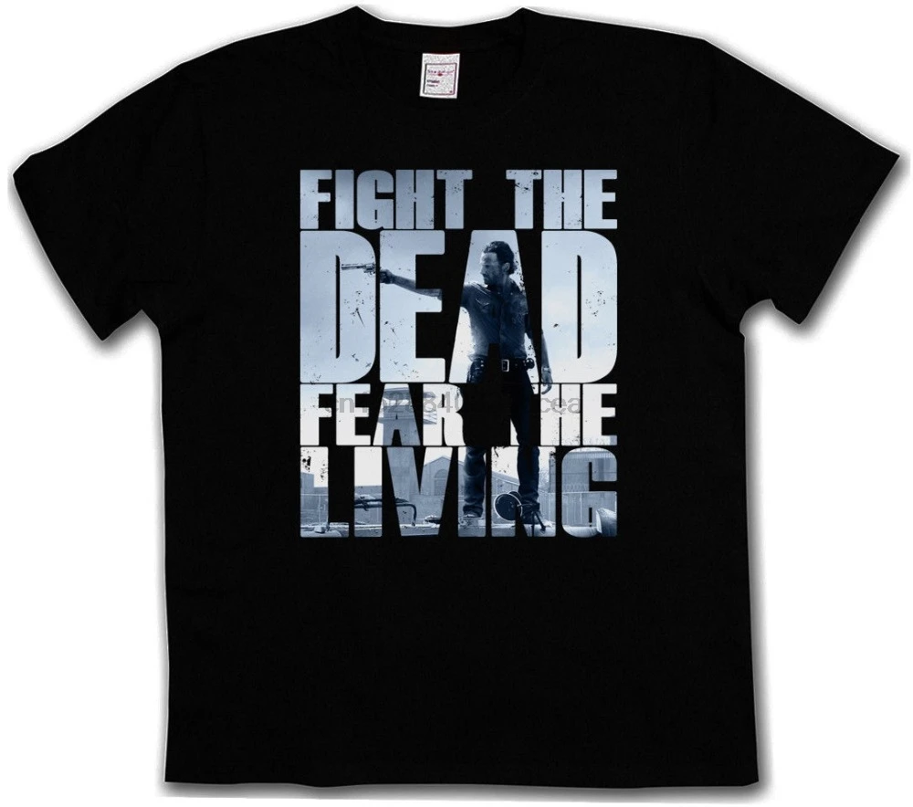 Хит продаж модная футболка FIGHT THE DEAD FEAR Live II зомби ходячие ходунки D 2019 | Мужская