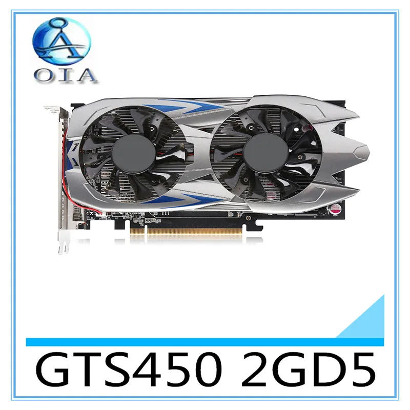 New Original Desktop Graphics Card GTS450 2GD5 783/3400MHZ 2G/128BIT desktop computer independent game card free shipping