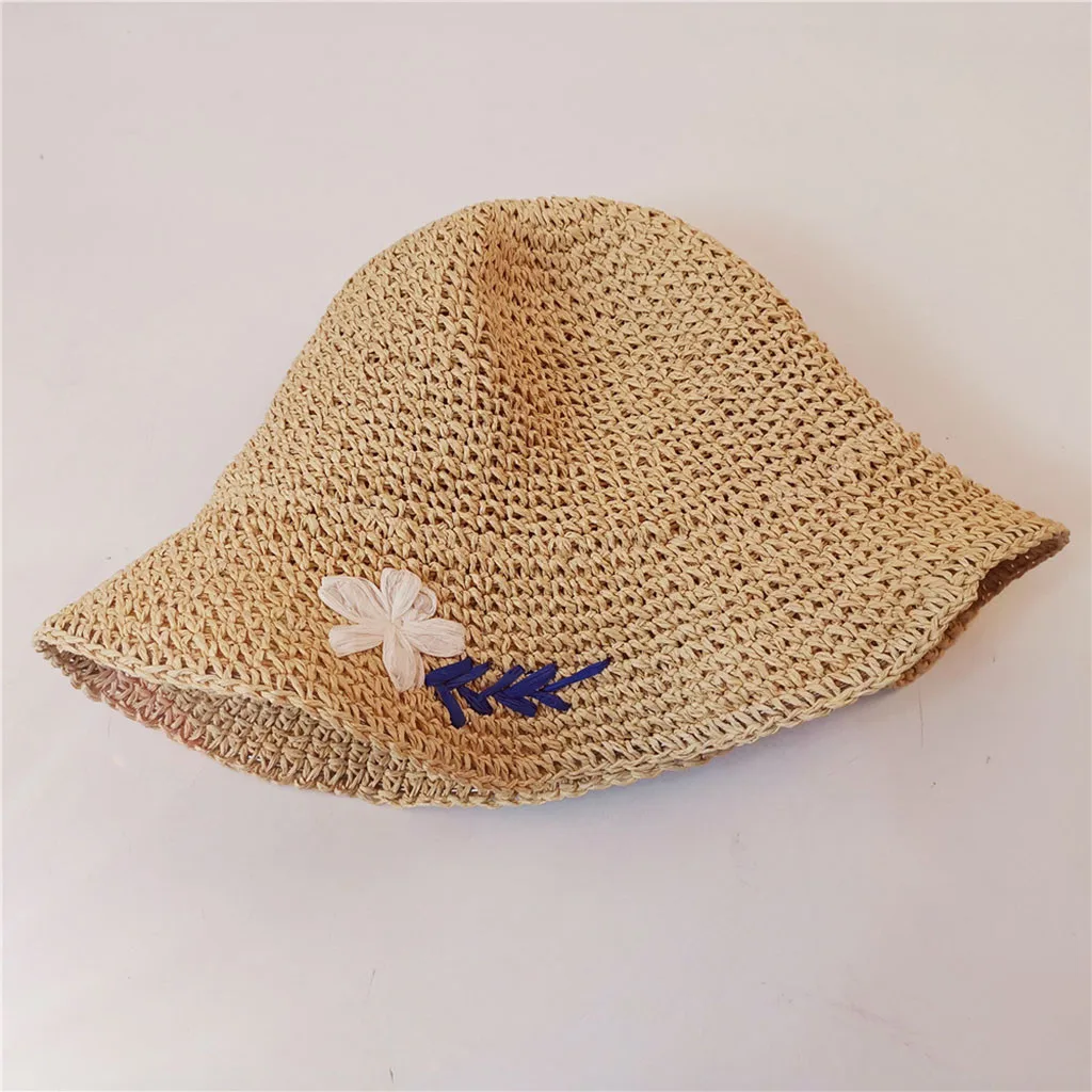 Новая мода флоппи Складная Дамская Соломенная пляжная летняя шляпа от солнца бежевая с широкими полями однотонная Горячая Mar18