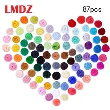 LMDZ – fil de laine pour feutrage à l'aiguille, 87 couleurs