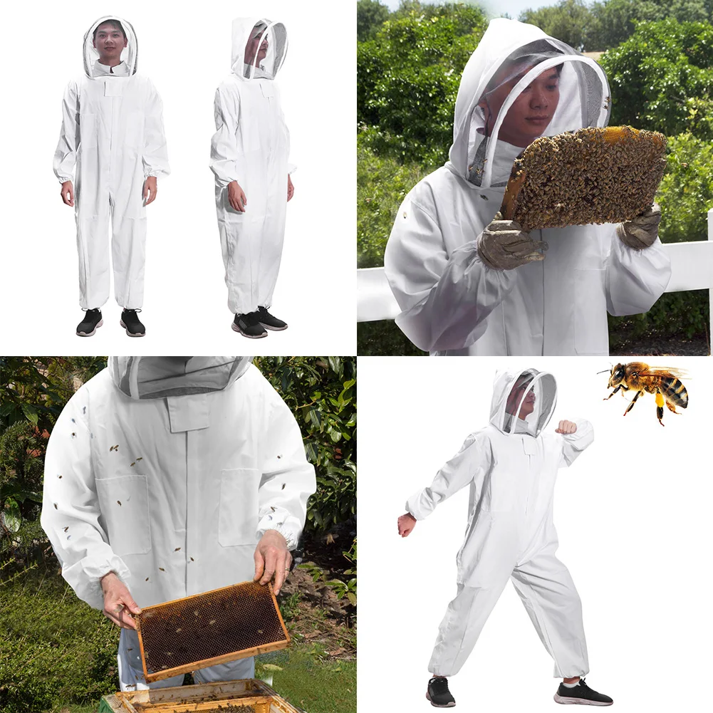 Пчеловоды профессиональный полный тело защитный костюм пчеловода защиты пчелы костюм пчеловода Safty вуаль Шляпа платье все оборудование для тела