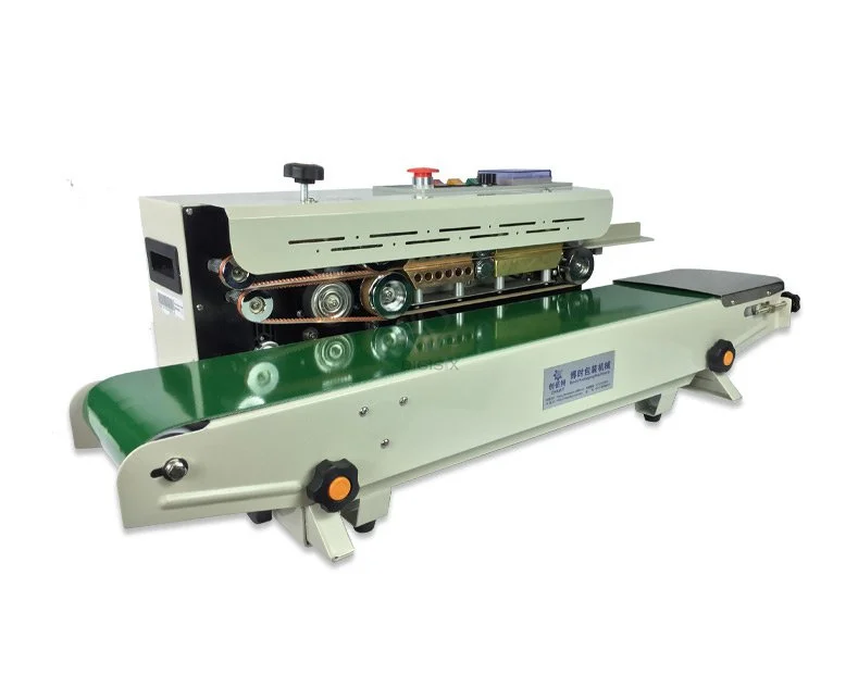 A Voute type 770 reinforced continuous automatic sealing machine aluminum foil bag plastic film sealing machine sealing machine