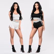 2017 New Arrival Fashion Women Sets Casual Girls Tops and Shorts Clothing Sets Sexy Lady Sportwear Clothes