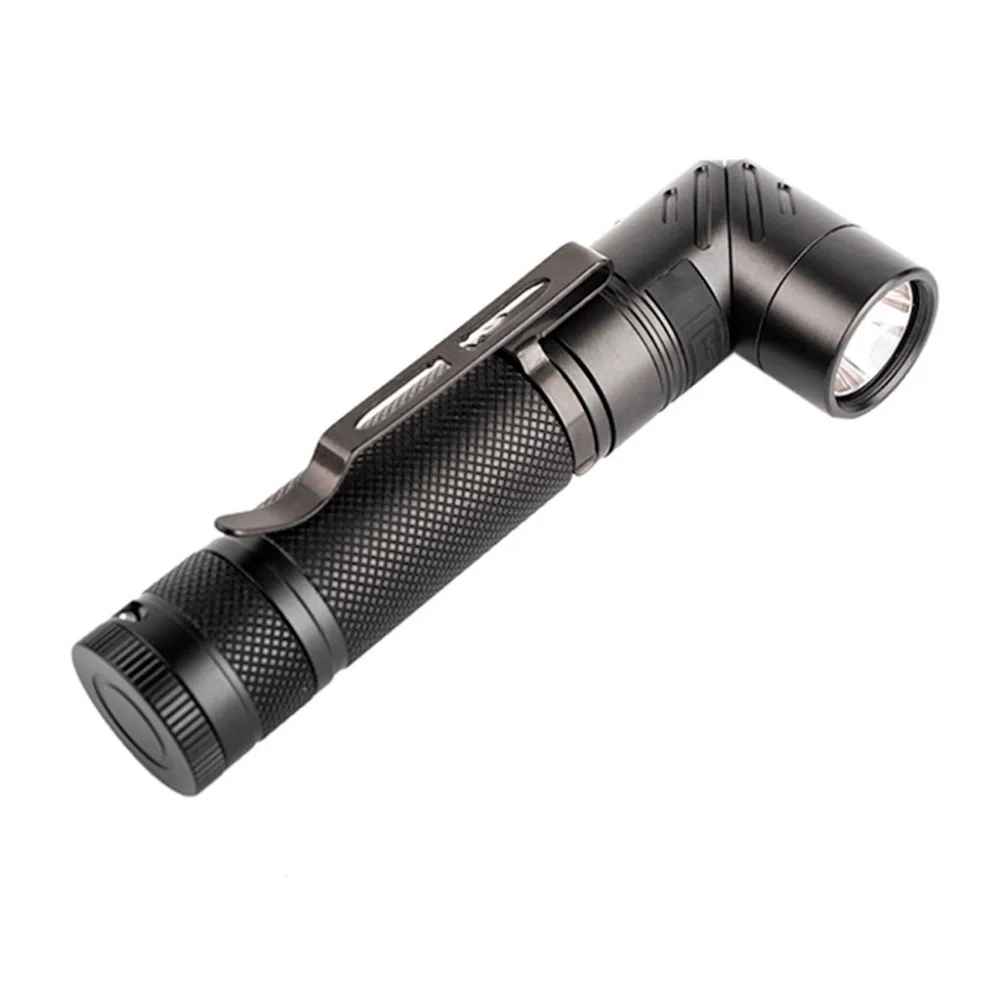 

100% new high quality 90 degree head rotation multi-function tosix brightness level XP-L HI V3 LED flashlight #4A25