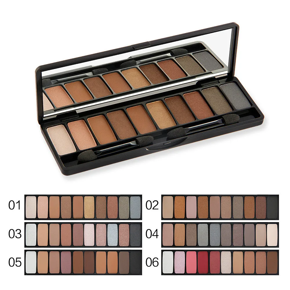 

10 Colors Naked Eye Shadow Palette Eyeshadow Shadow Shade for Eyebrows Makeup Set Nude Eyeshadow Palette Waterproof Matte