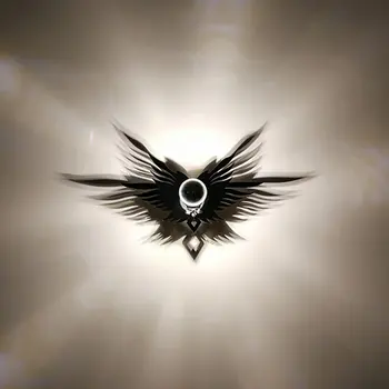 

[Seven Neon]Wing shape Acrylic LED Wall Light Flower Shadow Sconce Led Night Light For Home Creative Indoor Carved Corridor