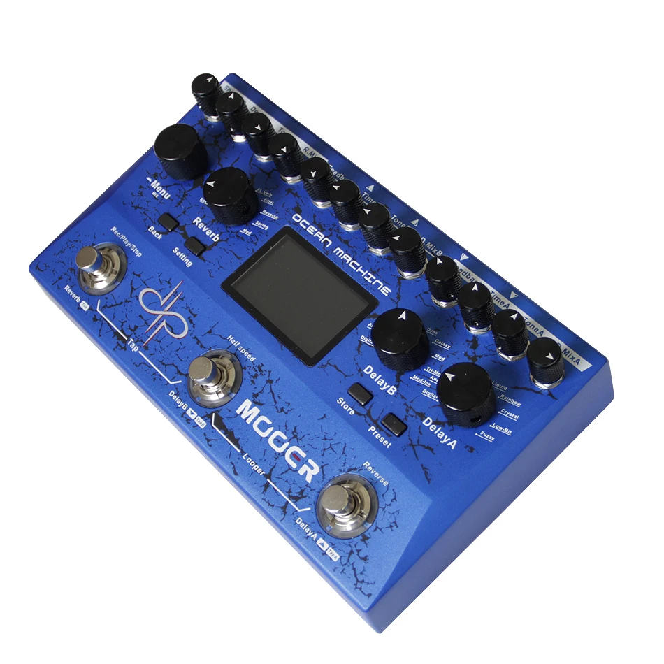 

Mooer Ocean Machine Professional High Fidelity Delay /Reverb /Looper Guitar Effect Pedal 15 dDifferent Delay Types