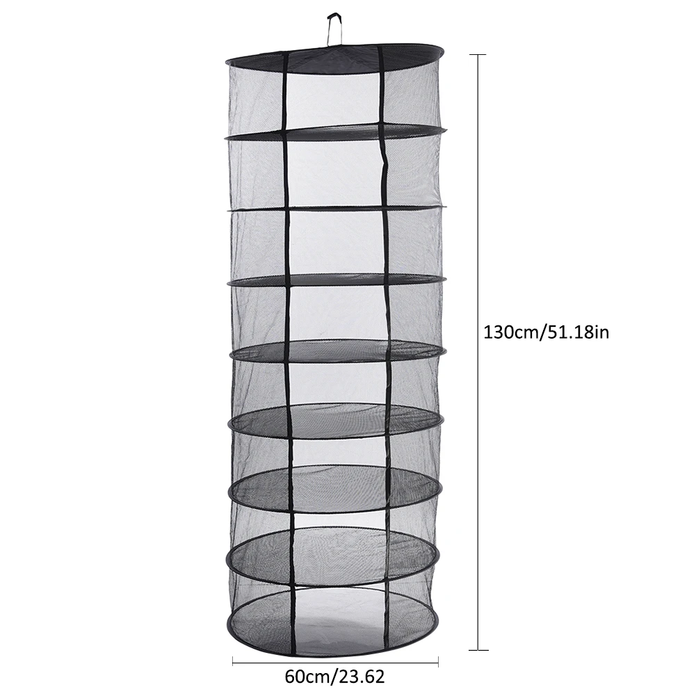 Новое поступление, складная корзина для сушки, сетчатая подвесная растительная корзина для одежды, корзина для сушки 4, 6, 8 слоев сетки для использования в саду