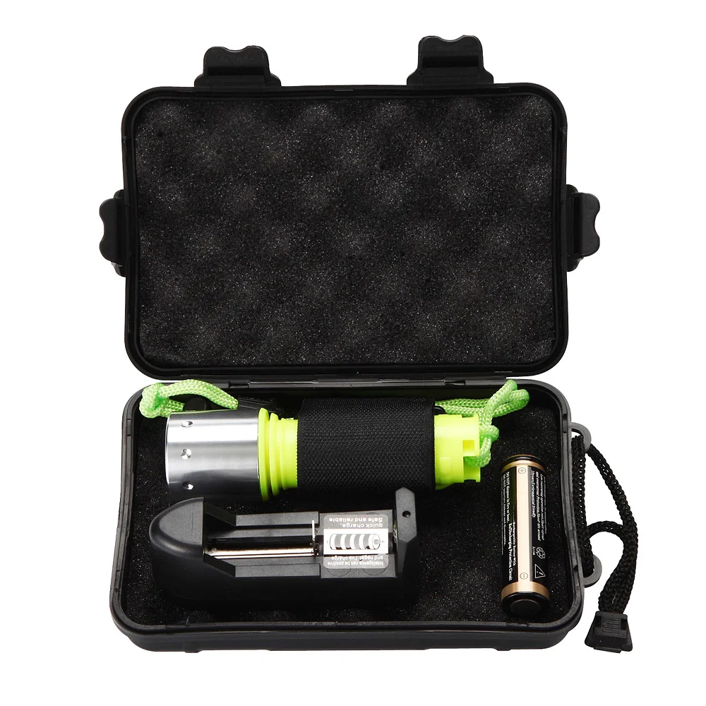 Underwater Diving Flashlight 3000Lm T6 LED Scuba Dive Torch Lighting