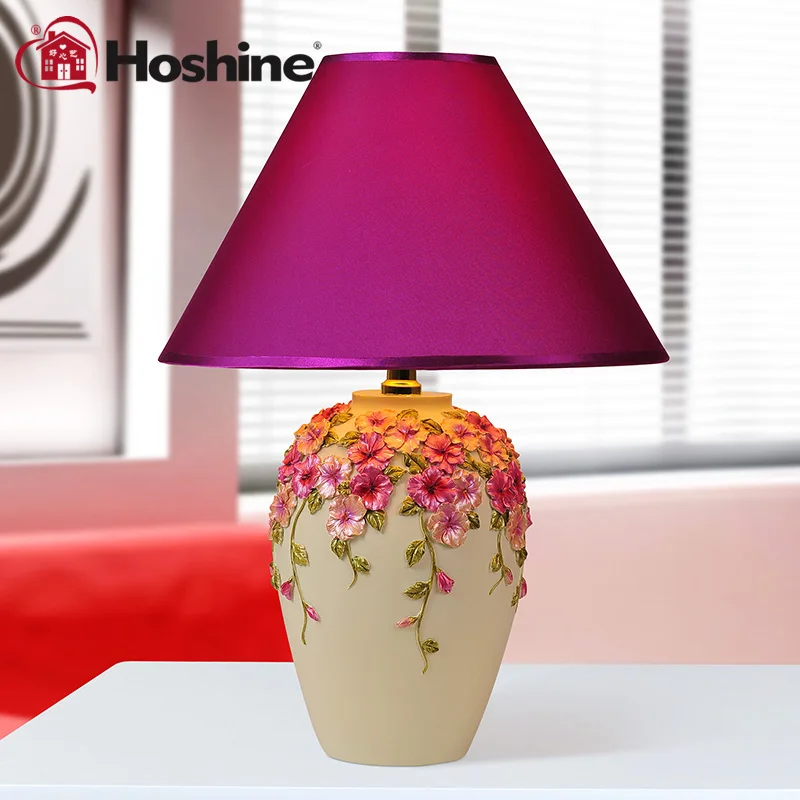 Hoshine современные декоративные Abajur фиолетовый цветок светодиодные настольные