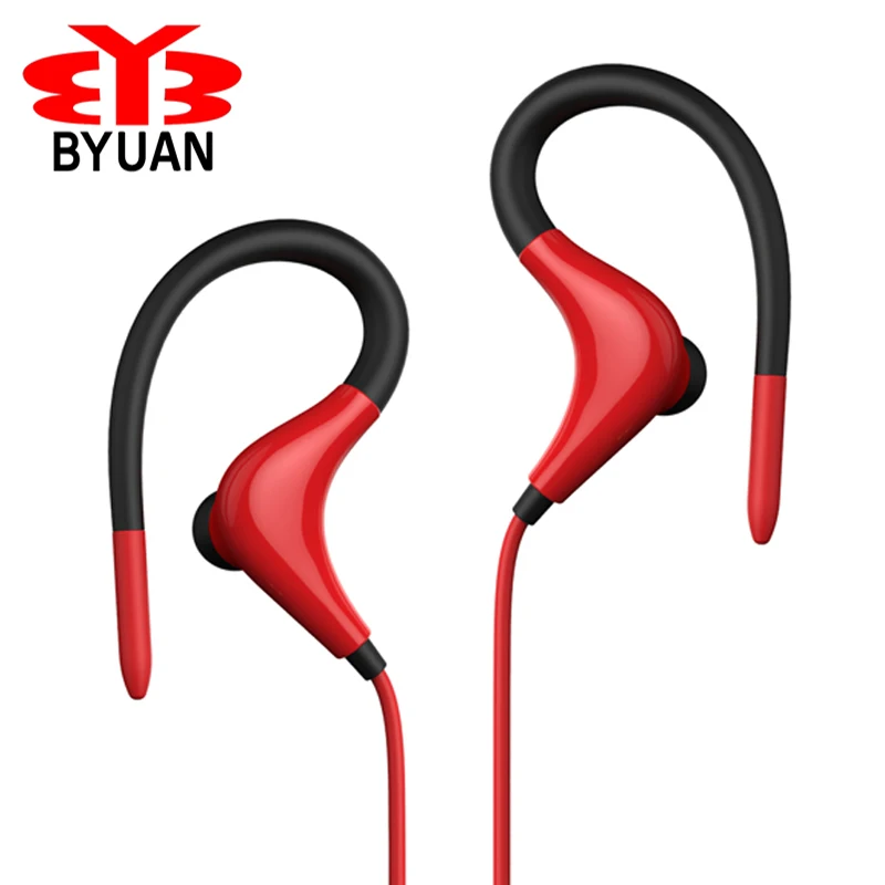 

Cheapest Earphones with Microphone 3.5MM Ear-hook Sports earbuds Headphone for Samsung headset for iPhone Xiaomi PC MP3