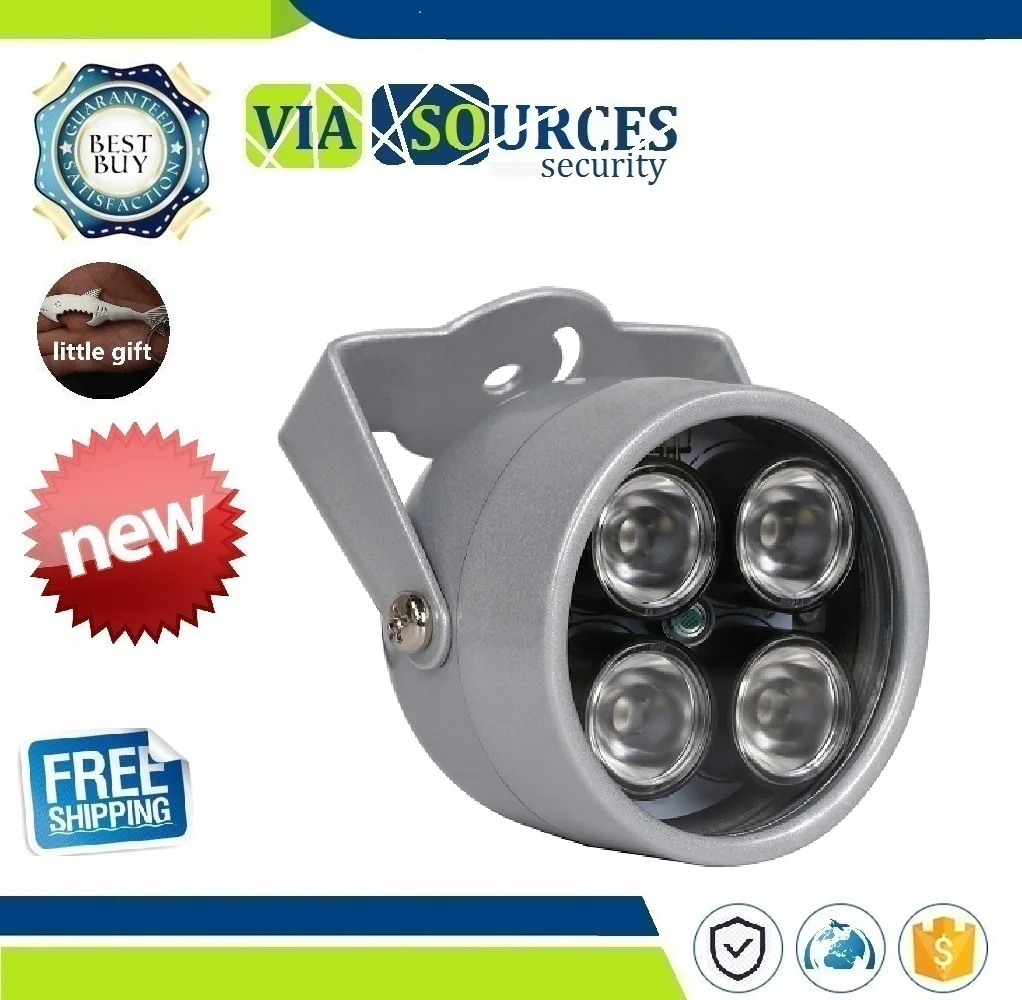 

CCTV LEDS 4 array IR led illuminator Light IR Infrared waterproof Night Vision CCTV Fill Light For CCTV Camera ip camera