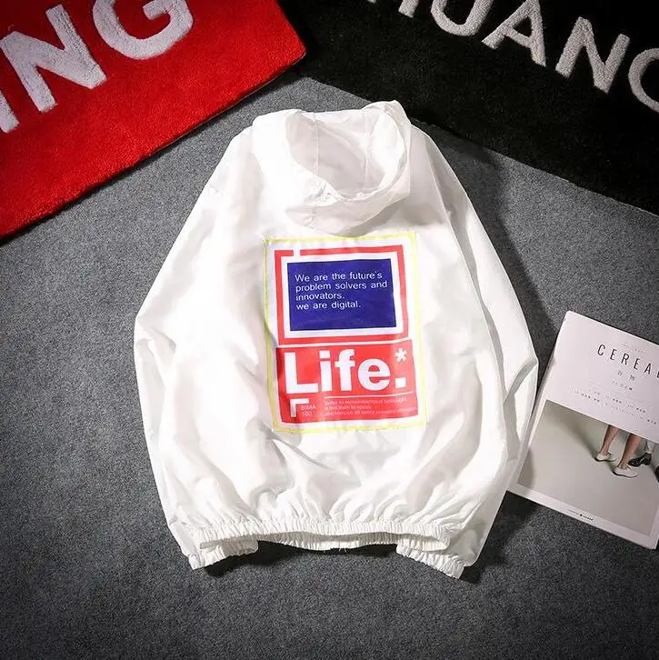 

yizlo jackets rashguard life anorak jacket windbreaker streetwear hip hop waterproof collge wind breaker jaqueta masculina