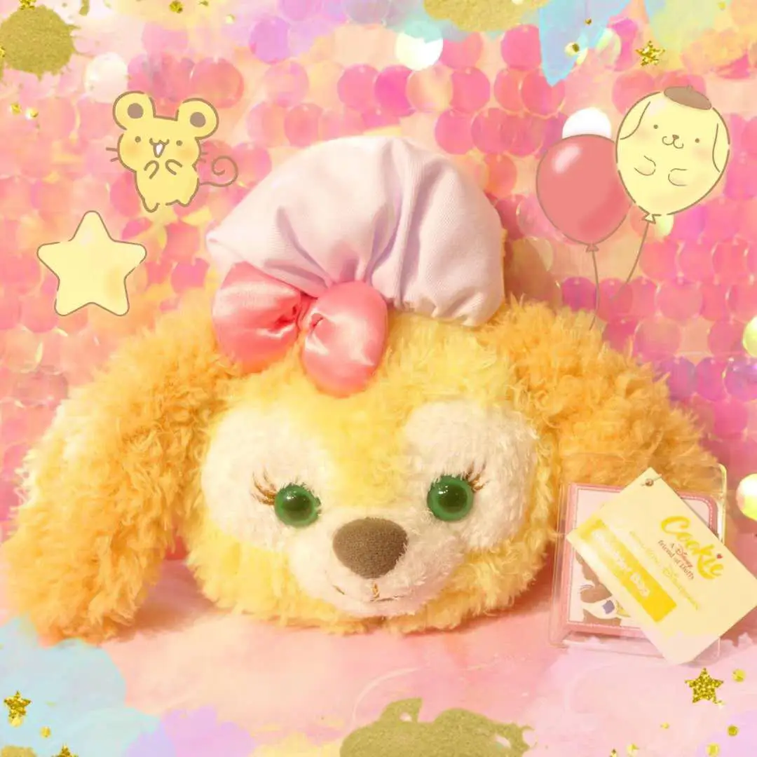

Janpa Anime Duffy Bear Friends Cookie Chef Dog Plush Backpack Cute Soft Shoulder bag Crossbody bag For Girls Children Gifts