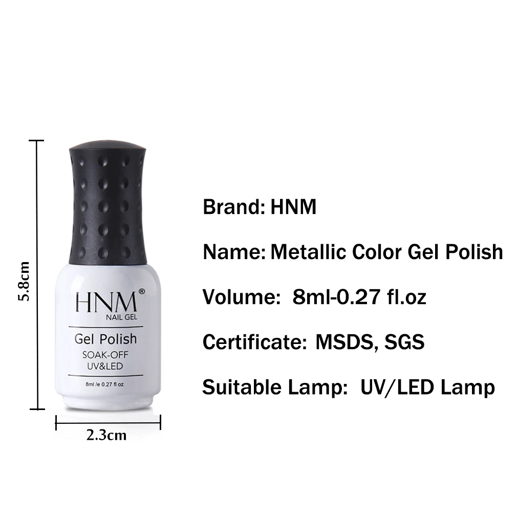 HNM 8 мл Gelpolish Лето Базовый Топ грунтовка гель светодиодный светильник 12 Цветов