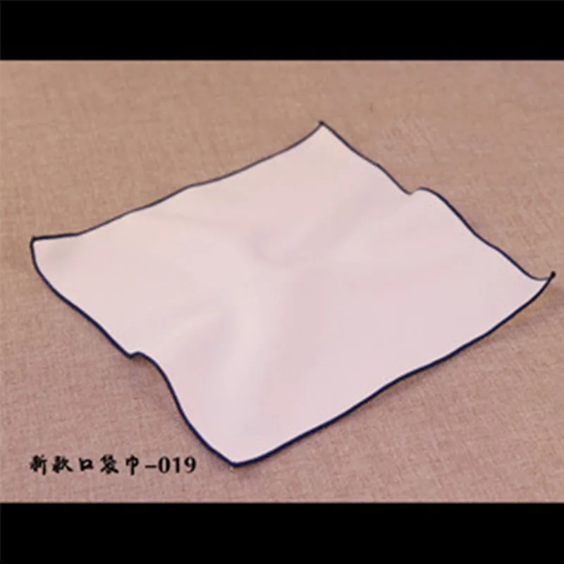 Mantieqingway Solid Color White Handkerchief for Men s Formal Business Chest Towel Hanky Cotton Wedding Hankies Pocket Square