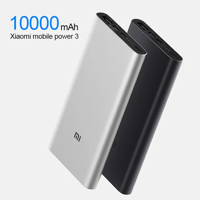 Xiao mi power Bank 3 10000 мАч Двусторонняя Быстрая Зарядка Тип C QC 3,0 Быстрая зарядка USB-C Двойной вход двойной выход mi power bank