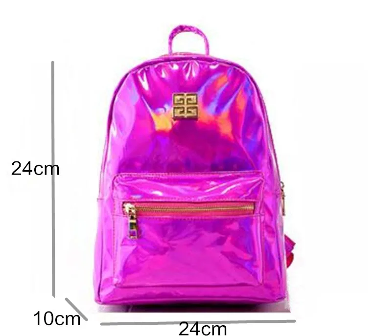 DICOOL голографический рюкзак для школьников женский лазерный серебряный цвет голограмма сумка на одно плечо