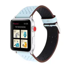 Кожаный ремешок для Apple watch группа 4 44 мм 40 aple часы correa 42mm38mm браслет наручные часы ремень iwatch серии 4/3/2/1