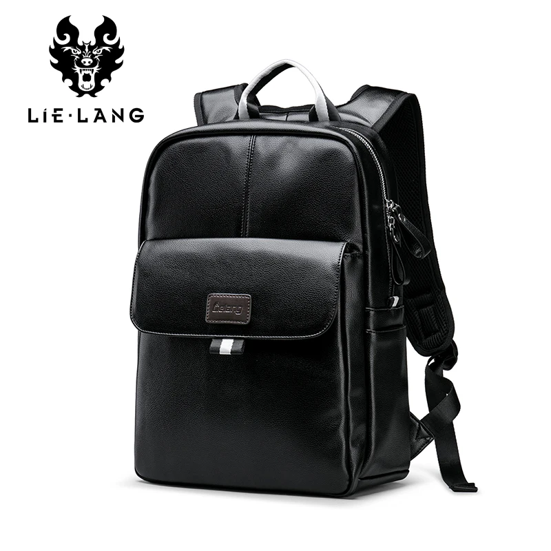 LIELANG рюкзак кожаный 2019 новый мужской модный ноутбук школьные сумки для мальчиков