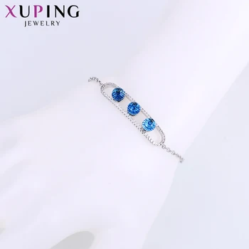 

Xuping Simple Style Temperament Bracelets Cute Crystals from Swarovski Romantic Jewelry Women Thanksgiving Gifts S142.2-75161