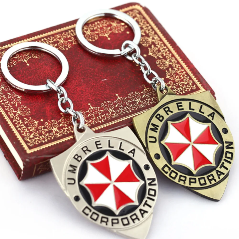 Resident Evil The Final Chapter Umbrella Corporation logo Metal Key chain Fancy Jewelry Costume Cosplay Halloween Movie 5