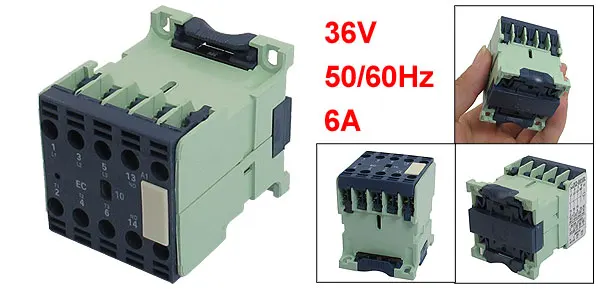 CJX2-0610E 36 Volts 6A 50/60Hz Coil Three Pole 1NO AC Contactor