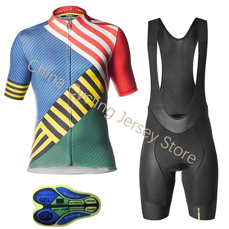 

2019 new pro team Mavic cycling jersey sets MTB Bike Clothing men's Summer quick dry racing bicycle clothes ropa ciclismo