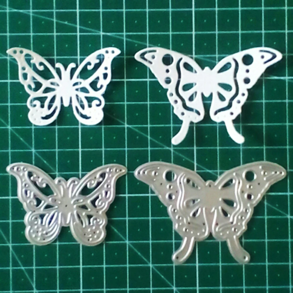 

2pcs Butterfly Metal Cutting Dies New 2019 Stencils wykrojniki Scrapbooking Craft Dies Photo Album Decor Embossing Card Making