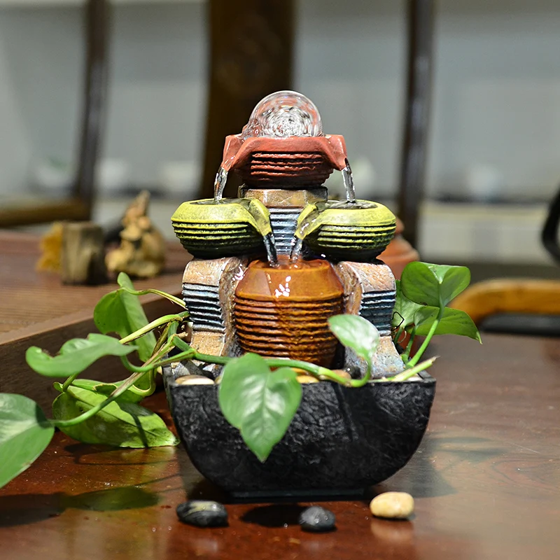 Kristallkugel Brunnen Mit Pumpe Befeuchtung Feng Shui Dekoration Kristallkugel Brunnen Mit Pumpe Befeuchtung Feng Shui Dekoration Wohnkultur Innen Büro Decor In