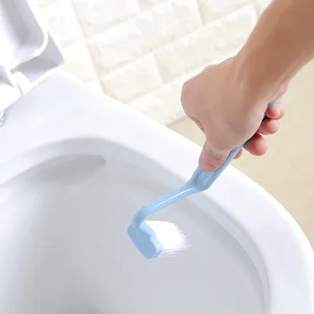 

Cleaning Brushes Japanese S-type toilet brush toilet cleaning curved brush dropship 0727