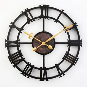 

17 inches Antique Roman Wall Clock Artificial Decorative Clocks