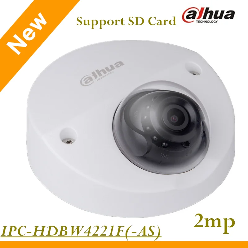 English Firmware Dahua 2MP IP Camera IPC-HDBW4221F 1080p Support Onvif and SD Card IR distance 20m WDR Vandal-proof Dome Camera