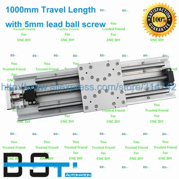

Linear Actuator Single Axis 1000mm Travel Length Linear Moudle with 1605 Ballscrew for DIY CNC Router Axies # BSBK