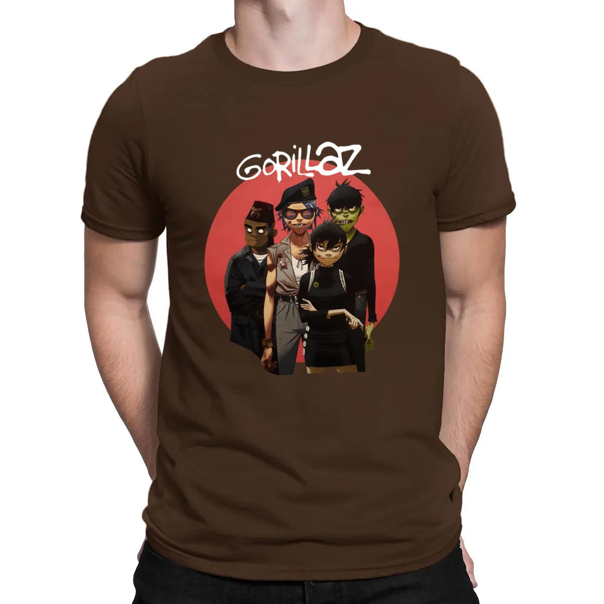 Gorillaz Humanz футболки Clever 2018 для отдыха уличная футболка Для мужчин евро Размеры Юмор