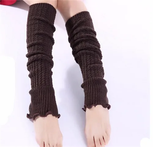 Зимние теплые вязаные гетры до колена, женские многофункциональные длинные перчатки, теплые гетры 0338