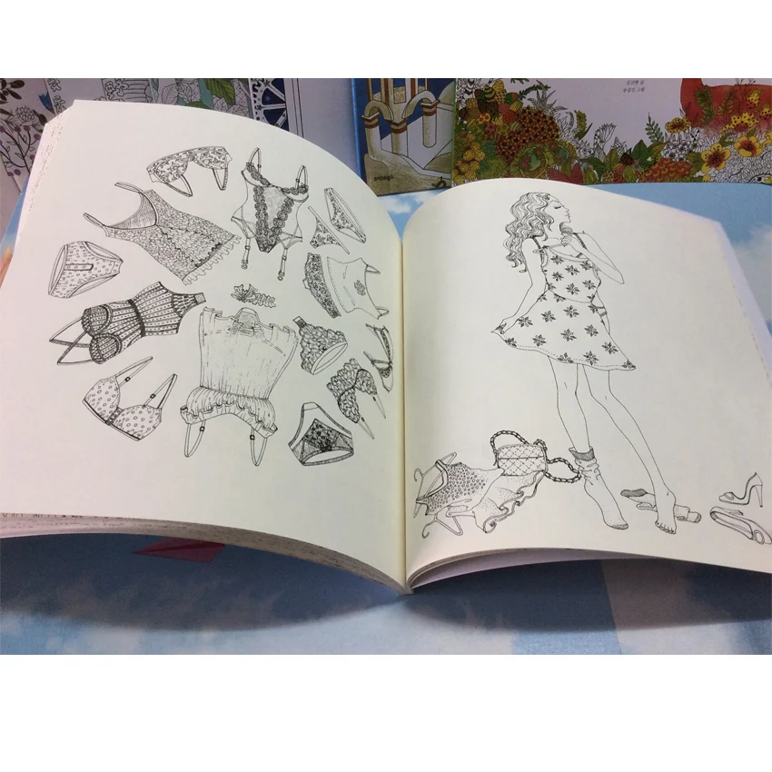 96 Pages Hers Girlhood Same album Coloring Books For adults Children Secret Garden Kill Time Painting Books 96 Pages Hers Girlhood Same album Coloring Books For adults Children Secret Garden Kill Time Painting Books