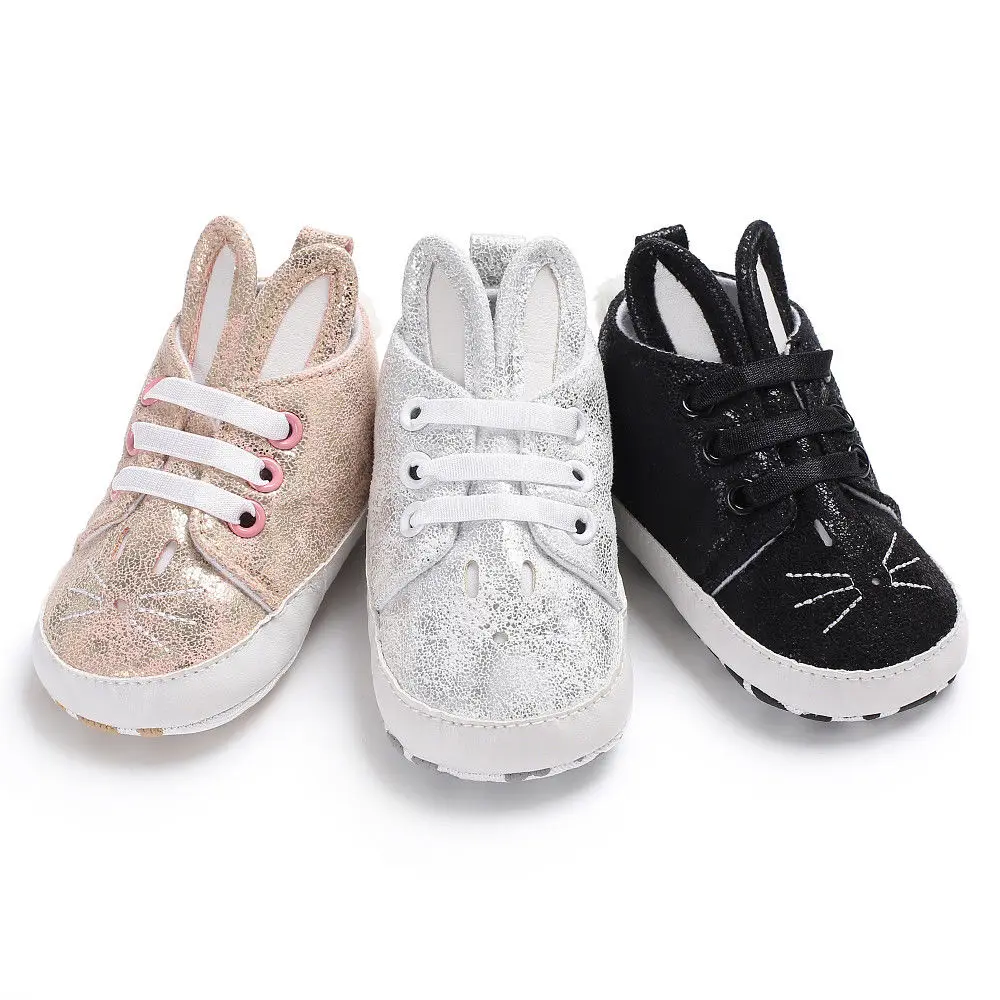 

Pudcoco 2019 Brand Newborn Toddler Infant Boy Girl Soft Sneaker Rabbit Ear Baby Shoes Cute Bunny Shoes Easter Gift