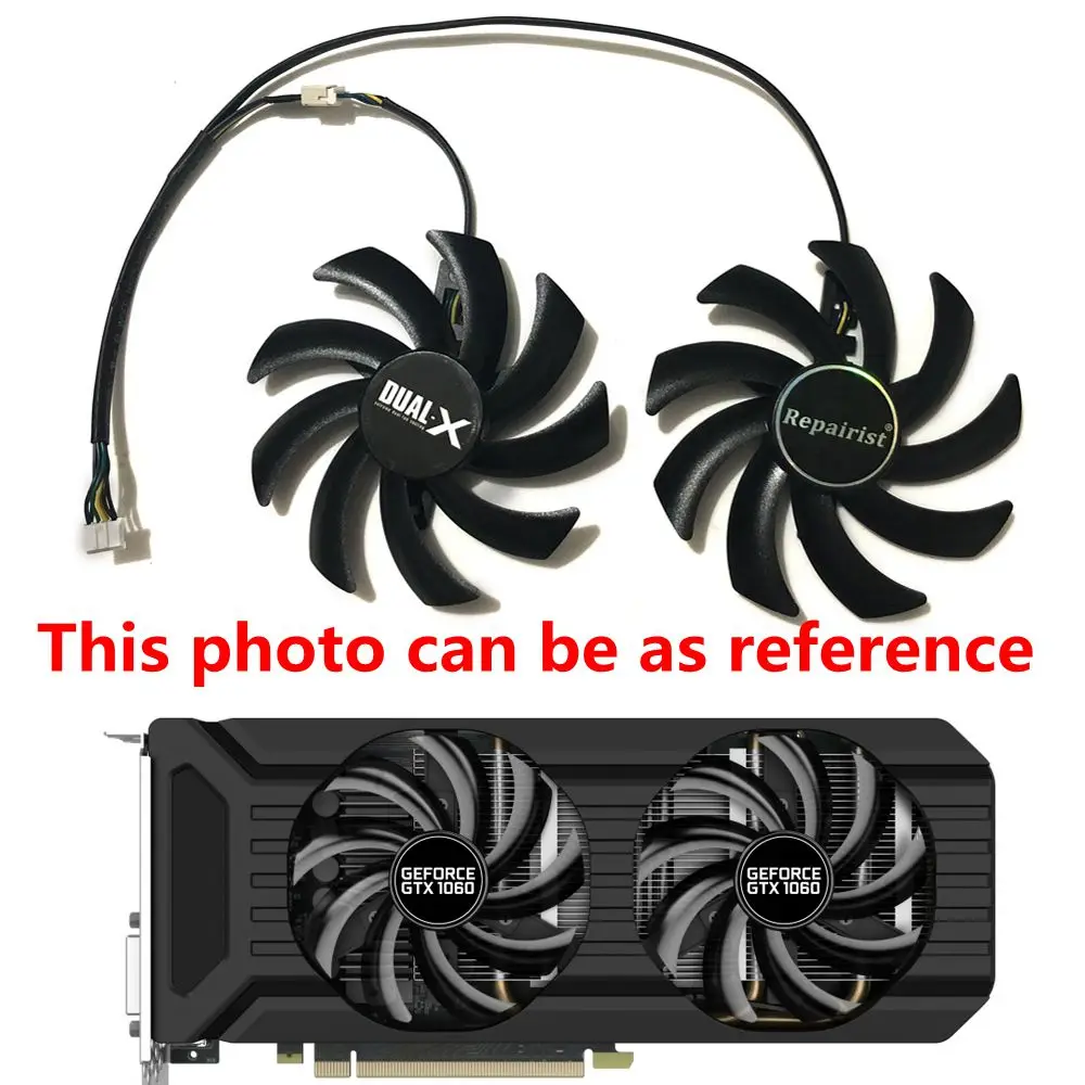 FDC10H12S9 C Gainward GeForce GTX 1070/1060/1070ti кулер с двойным графическим процессором Palit 1080 GTX1070