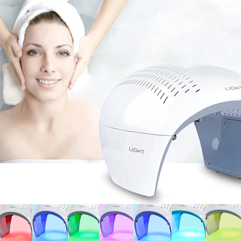 Terapia de Luz Máquina da Lâmpada para Acne Rejuvenescimento da Pele Portátil Photon Cores Máscara Facial Luz Fototerapia Removedor Pdt Led 7 Mod. 1212606 20 Utensílios de cuidado facial