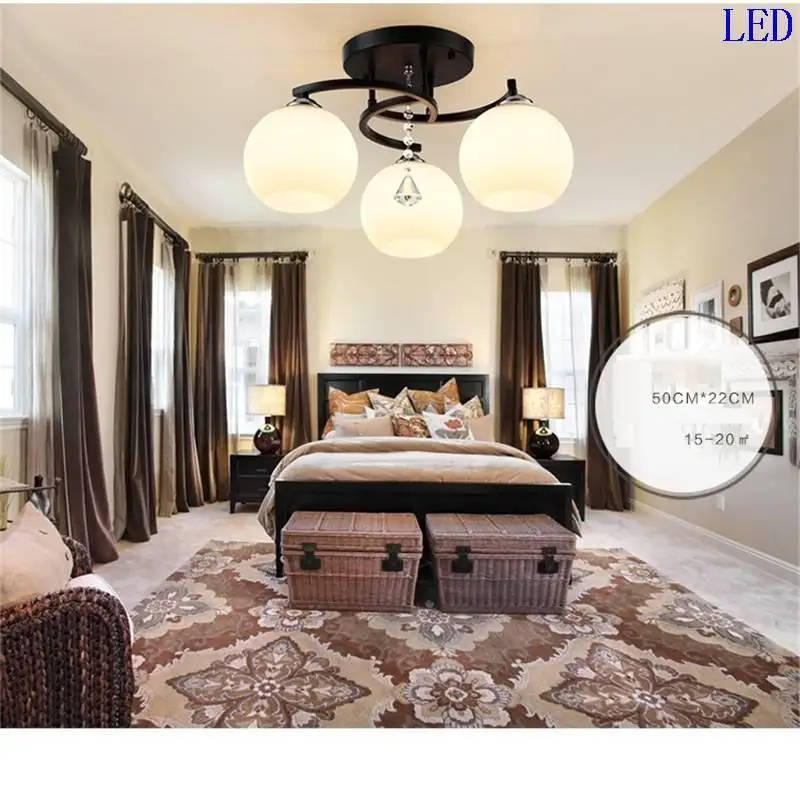 Room Luminaire Plafonnier Moderne Lighting Plafoniera Lampada Plafon Crystal Light Luminaria Teto Lampara De Techo Ceiling Lamp