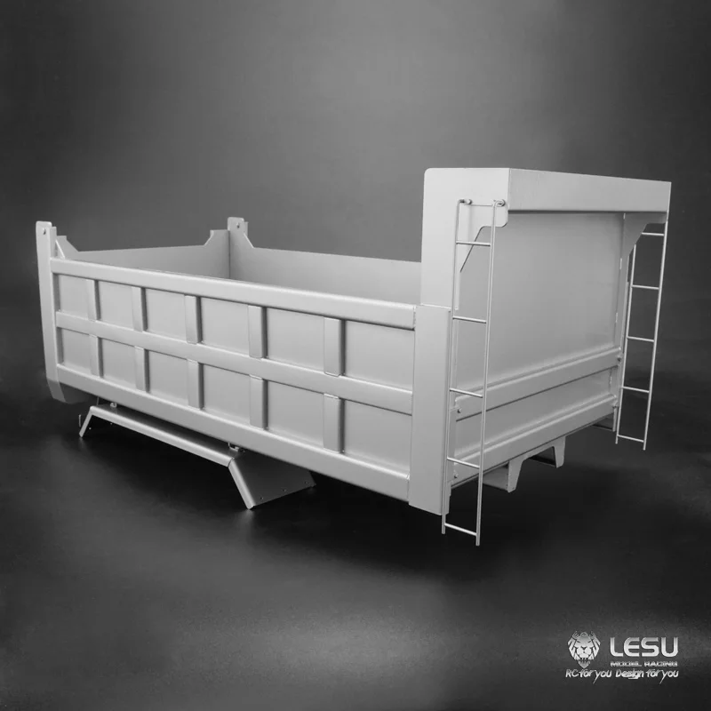 1/14 truck hydraulic dump truck box heavy duty bucket stainless steel square bucket model LS-20160811-D RCLESU Tamiya dump truck