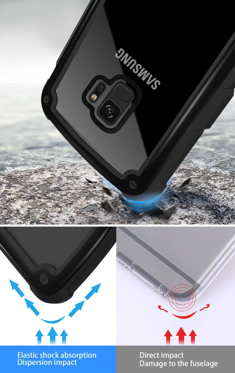 LUPHIE Shockproof Airbag Case For Samsung Galaxy S8 S9 Plus Note 9 Cover (22)